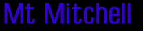 Mt. Mitchell